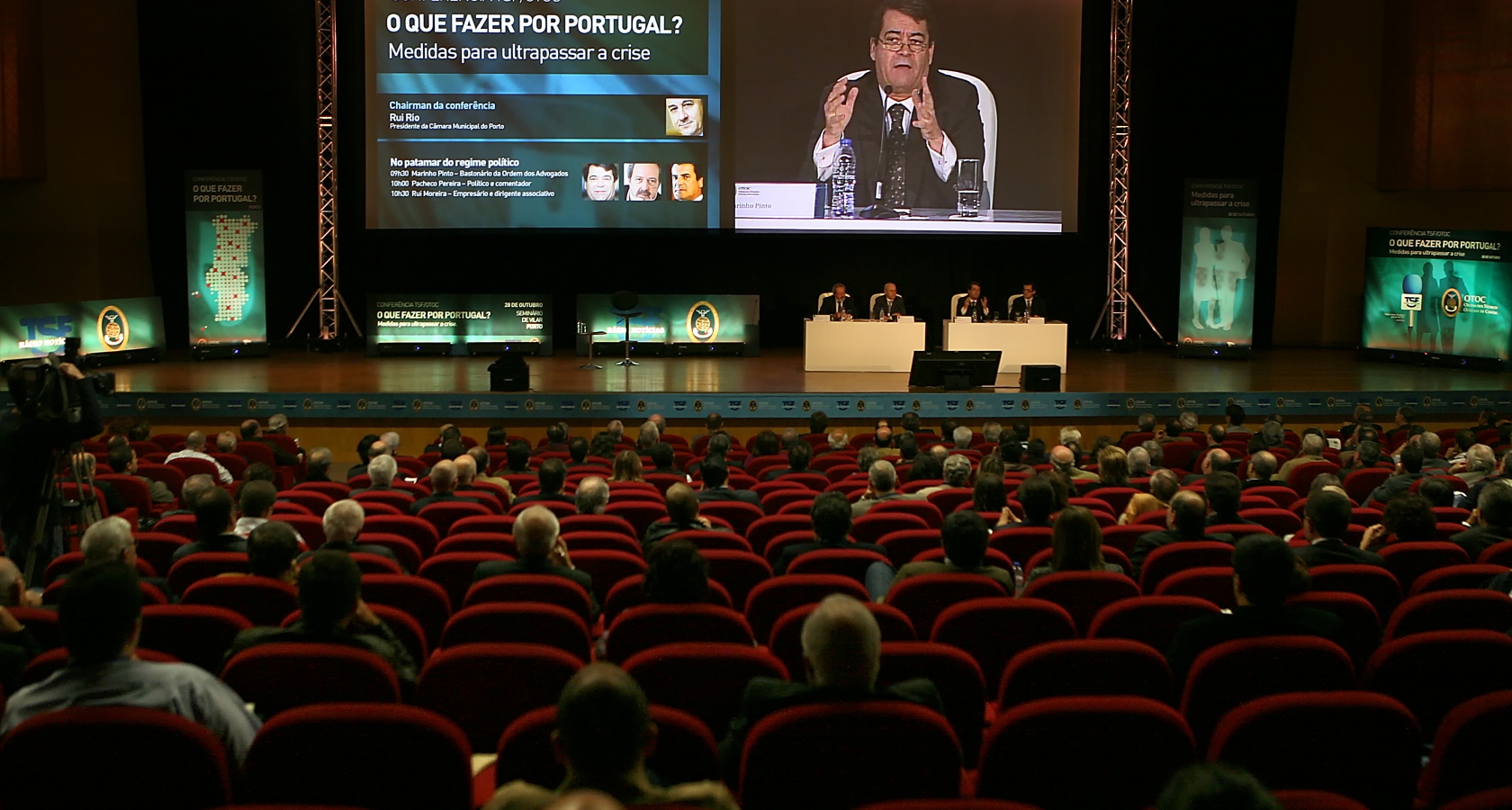 A Ordem e a TSF promovem no Porto uma conferência subordinada ao tema «O que fazer por Portugal? Medidas para ultrapassar a crise»