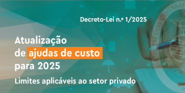 Atualização de ajudas de custo para 2025